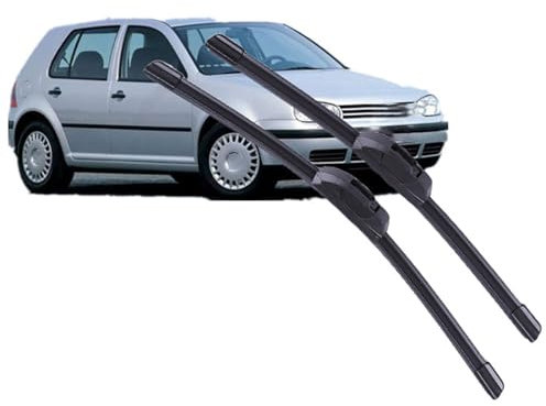 ikleu 2pcs Scheibenwischer vorne, Für Golf 4 2004-2008 nach vorne Scheibenwischer Verschleißfest Vorne Wischblattersatz Zubehör
