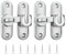 Flip Sliding Barn Door Lock,90/180 Degree Sliding Door Lock Latch Small Latch Anti Theft Door Lock Flat Lock Door Bolt Opening Door Hardware Accessories for Barn Door,Pet Door,Kitchens,Bathrooms