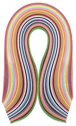 180 Sheets Quilling Paper Strips,36 Colors Quilling Paper Set,Paper Strips Quilling Slotted for DIY Arts and Crafts,54CM*10MM