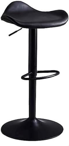 hohe Qualität Hohe Barstühle, drehbarer Barstuhl, rückenfreier Tresenhocker aus PU-Leder, 55 cm - 75 cm, höhenverstellbarer Barhocker für Bar, Restaura