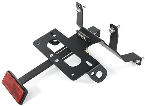 CEWSUIO Kompatibel Mit CB125R Für Neo Für Sports Für Cafe Für CB150R Für CB300R 2018-2024 Motorrad-Kennzeichenhalter, Heckklappe Mit Licht Kennzeichenhalter Motorrad