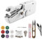 Mini machine a coudre portable – Outil de couture sans fil compact idéal pour machine à coudre débutant et adultes, couture rapide, artisanat et voyages en famille, accessoires complets