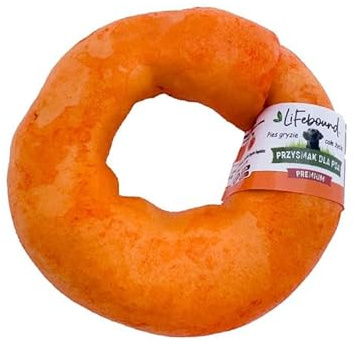 Ring-Kauknochen für Hunde – Natürlicher, zahnfreundlicher Kausnack in Ringform – Langanhaltender Kauspaß – Ohne Zusatzstoffe – Für kleine bis große Hunde (Kleiner Ring/8,9cm, Honig)