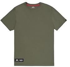 Alpha Industries Herren Label T Back Print T-Shirt (1er Pack)
