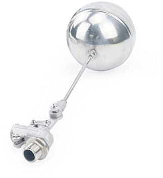 Vanne à flotteur, Robinet à flotteur en acier inoxydable 304, taille du port du réservoir d'eau: 1/2 à 1-1/4pouce, plusieurs tailles(3/4')