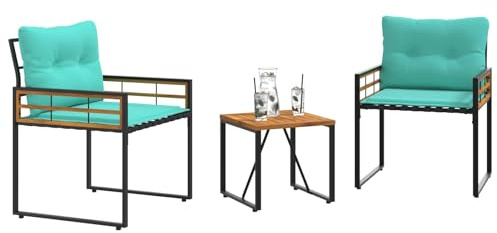 vidaXL Gartenmöbel Set 3 STK. Türkis