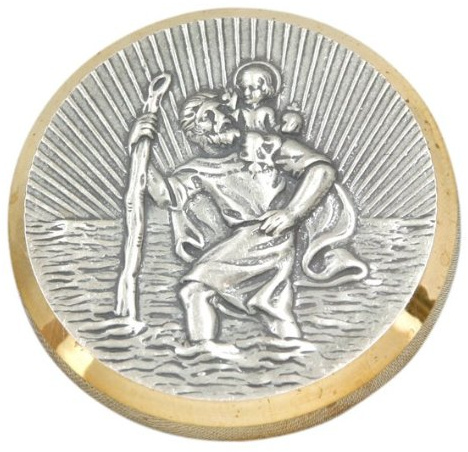 Autoplaketten Christopherus 3,6 cm