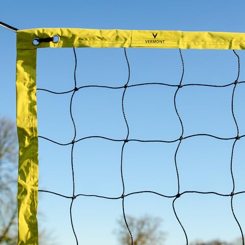 Vermont Wettbewerbe Volleyballnetze FIWB genehmigt – wählen Sie entweder EIN Beach Volleyballnetz 8,5m oder EIN Regelung Volleyballnetz 9,8m aus (Regelung Volleyballnetz)