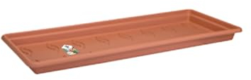 Elho Green Basics Jardin XXL Soucoupe 60 - Soucoupe pour Extérieur - Ø 54.5 x H 4.8 cm - Marron/Terre Cuite Doux