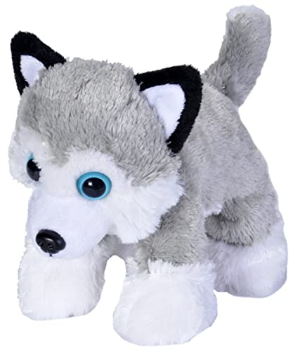 Wild Republic Hug'ems Plüschtier, Kuscheltier, Hund Husky 18cm