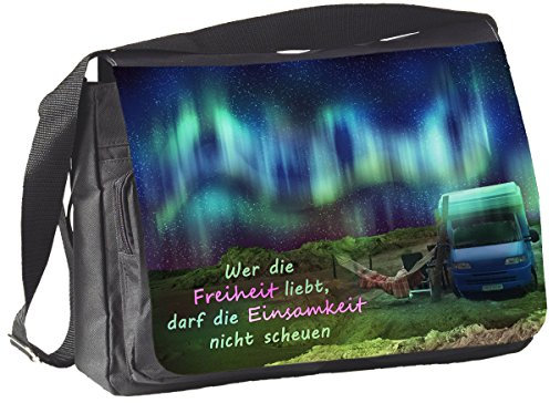 Nanyuk NORDLICHT Freiheit Camping - COLLEGETASCHE Handtasche Tasche Bag 34 - Uni 03
