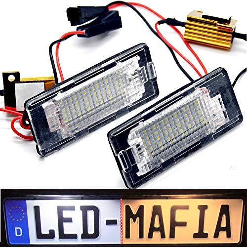 LED Kennzeichenbeleuchtung Module - E-Prüfzeichen - Plug & Play - Xenon optik 2d