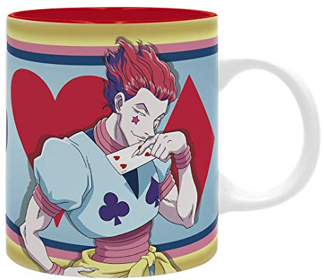ABYSTYLE Hunter X Hunter Hisoka Morow Keramik-Kaffeetasse, 325 ml, Anime-Manga-Trinkgeschirr, für Zuhause und Küche, unverzichtbares Geschenk, spülmaschinen- und mikrowellengeeignet