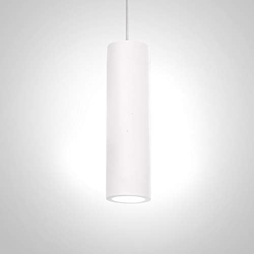 Paco Home Pendelleuchte, GU10, Lampe Für Wohnzimmer Esszimmer Küche, Höhenverstellbar, Farbe: Gips-Weiß, Leuchtmittel: ohne Leuchtmittel