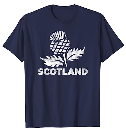 Retro Thistle Scottish Rugby | Scotland Rugby Football Top T-Shirt