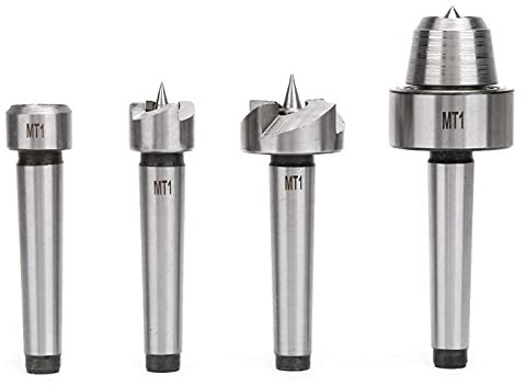 YWBL-WH 4pcs MT1/MT2 Lathe Turning Spur Cup Center Set for Woodworking Machines(MT1), Other linear motion parts