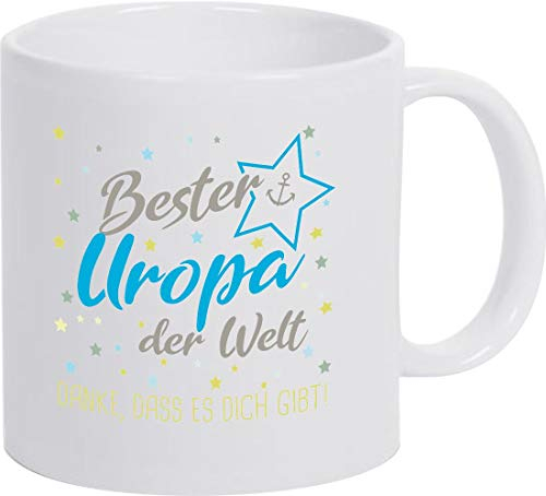 Shirtinstyle, Tasse Bester Uropa der Welt, Danke das es Dich gibt! Farbe weiß