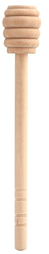 50 pièces Cuillère à Miel, Cuillères à Miel en Bois Cuillère à Miel, Mini Bâtons à Miel en Bois, Pratique pour Dosé la Quantité de Miel dans Le Café ou Thé(15CM)