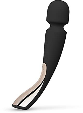 LELO SMART WAND 2 Medium Wand-Massagegerät Black, Massage-Wand zum Muskelentspannen und Vergnügen, wasserdicht und kabellos