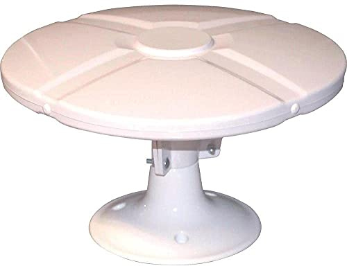 ANTENNE TV TNT EXTÉRIEURE OMNIDIRECTIONNELLE TONNA + AMPLIFICATEUR Blanc - Gain AMPLIFIÉE 40 DB