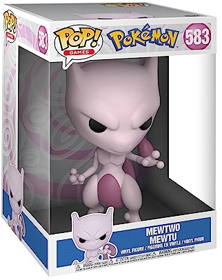Funko Pop! Jumbo: Pokemon - Mewtwo - Figura in Vinile da Collezione - Idea Regalo - Merchandising Ufficiale - Giocattoli per Bambini e Adulti - Video Games Fans - per i Collezionisti
