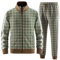 W JIANWANG Herren Jogginganzug Trainingsanzug Sportanzug Fußball Sporthose für Gym Tracksuit Atmungsaktiv Hausanzug Grün JW-2601-L