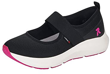 Rieker Mesh 35 Damenschuhe Halbschuhe Slipper Ballerina Schwarz Freizeit, Schuhgröße:36 EU