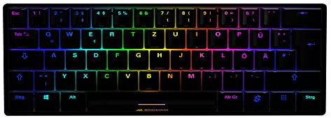 Sharkoon Skiller SGK50 S4 bk Kailh Blue, USB Gaming-Tastatur, schwarz