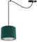 Light-Home Milan Spider Hängelampe - Hängeleuchte in Spinnenform - Deckenlampe – Spinne Lampe mit 1 Kopf - Hängeleuchte aus Metall und Stoff - E27 - Grün und Silber