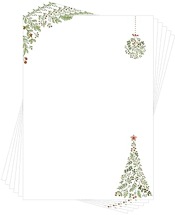 Briefpapier Weihnachten DIN A4 I 50 Blatt