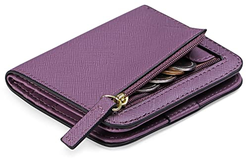 GAEKEAO Geldbörsen Portemonnaie Damen klein mit RFID-Schutz, Mini Kurzer Geldbeutel Frauen Leder mit Zipper Brieftasche, Weich Bequem Süß Münzfach