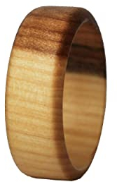 Ring aus Holz - Schmuck für Damen und Herren - handgefertigte zweifarbige Einzelstücke (73 (23.2))