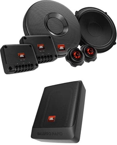 JBL Club 605CSQ Komponenten Auto Lautsprecher Set BassPro Nano Aktiver Untersitz Auto-Subwoofer