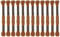 sourcing map 12 Stränge Stickgarn à 8m aus ägyptischer langfaseriger Baumwolle für Stickprojekte, Armbänder, hellbraun