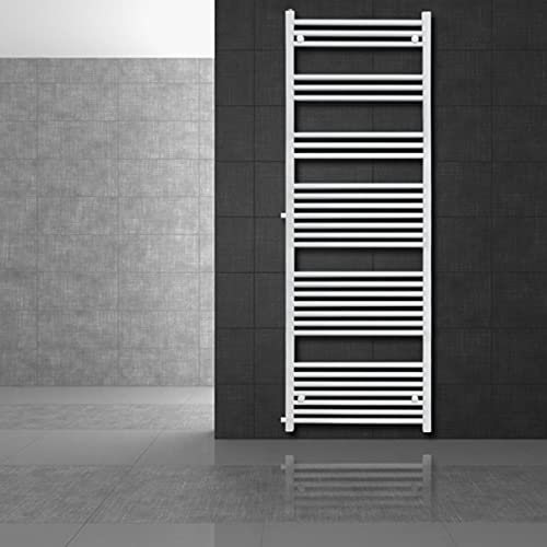 LuxeBath Renovierungsheizkörper Austausch 600x1800 mm Weiß, Badheizkörper gerade mit Seitenanschluss, Nabenabstand 900 mm, Heizkörper Handtuchwärmer Handtuchtrockner Handtuchheizkörper Handtuchheizung