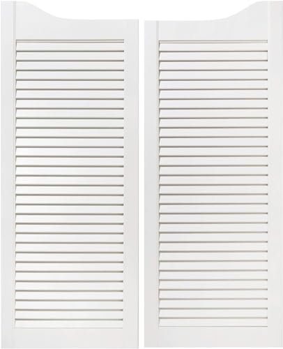 Set di 2 Porte Saloon (Sinistra E Destra) Porta Occidentale Porta Battente Bianca
