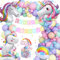 Decoración de Unicornio para Cumpleaños - Globos y Accesorios para Niñas y Niños de 1 a 21 Años - Fiesta Feliz Cumpleaños