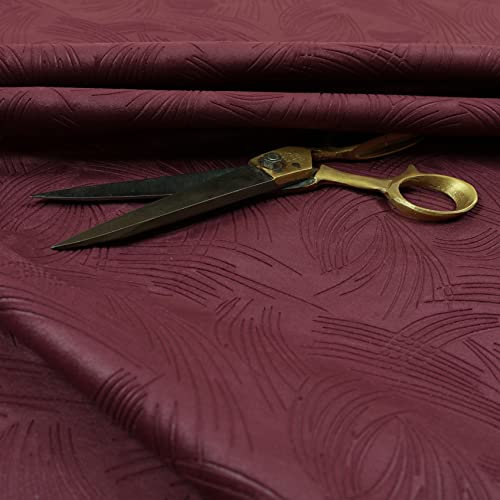 Redbrick Mill Fabrics Schwer entflammbarer Moleskin-Strukturstoff, stumpfer Samt, Krallenmuster, Vorhang, Möbel, Polsterstoff, Lila (Meterware)