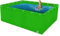 Estanque De Peces Agricultura Peces De Cultivo Piscina De Lona, Tanque De Retención Temporal De 0,5 Mm para Peces De Agua Salada, Tanque De Agua Sobre El Suelo Revestimiento De Estanque De Peces para
