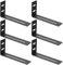 6 Pcs Supports d'angle Réglables, Equerre d'assemblage avec 3 Fentes, Equerre de Fixation Metal en Forme de L, Équerres de Fixation, Connecteurs Supports à Angle pour Meubles en Bois, 105x53x25.5cm