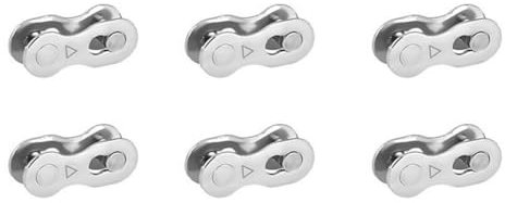 HOUSON 6 pieces bicycle chain links, bicycle chain chain lock missing bicycle link quick coupling bicycle chain link connector for 6-7-8 speed chain
