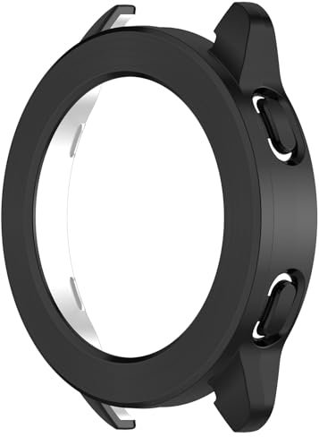 Protective Case for Xiaomi Watch S3 Case, Smartwatch S3 Soft TPU Protective Case with PC Bezel Ring Watch Accessories, Anti Drop Anti Scratch Watch S3 Case (Black)