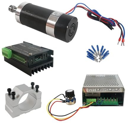 ER11 Brushless 500W DC Broche CNC Machine Routeur 55MM Pince Moteur Pas À Pas Pilote Alimentation 3.175mm Outils CNC(Set 5)