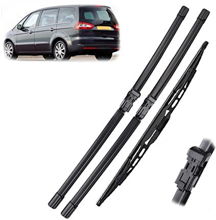 YDYBDA Für Ford Für Galaxy 2006 2007 2008 2009 Vor Dem Facelift MK 3 Front Heckscheibenwischer Arm Windschutzscheibe Scheibenwischerblätter Langlebig