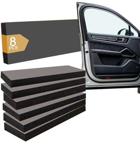 YOUNTHYE 8Pcs Garage Wall Protector, Padding Wall Protector Self Adhesive Car Foam Bumper Protector Foam Car Door Protector, Garage Door Edge Protection, 30x10x3cm