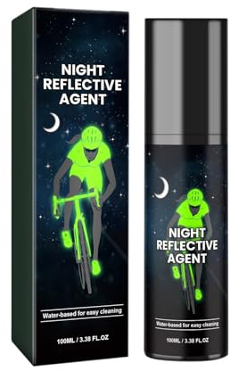 Generisch Leuchtendes Sprühlack - ReflektierendesSprühlack, Nachtreflexionsagent, Leuchtendes Sprühlack für Fahrrad, Skateboard, Leinwand, Holz, Stoff (Green)