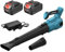 Milageto Elektrischer Laubbläser mit Ladegerät, Luftgebläse, Schneefräse für die Rasenpflege, Gartenpflege, Garage, Blasen von Blättern, Staub, Schnee