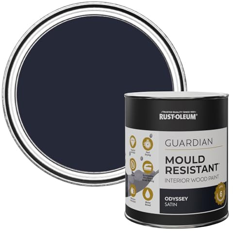 Rust-Oleum Blue Guardian Mould Resistant Interior Wood Paint in Satin Finish - Odyssey 750ml