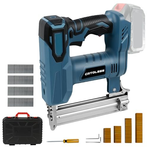 Pistola per unghie a batteria Compatibile con Batteria Makita 18V, 2 Modalità, 18 Gauge (5/8 a 1-1/4 Pollici), 1000 Chiodi/Point per Tappezzeria, Falegnameria e Lavori in Legno (senza batteria)