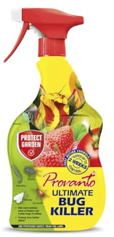 Ultimate Bug Killer Spray, 1L, Indoor and Outdoor Use, 2 Weeks Protection From Pests - Fruit and Vegetable - Targets lily beetle, whitefly, scale, greenfly, red spider mite